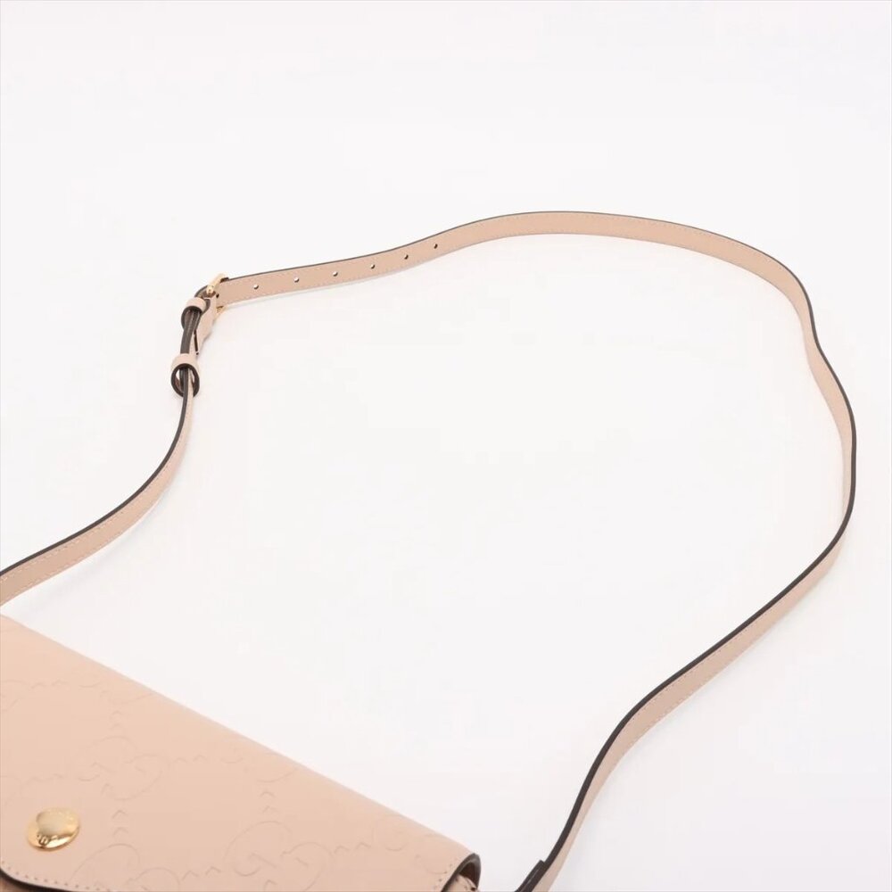 Sold Out ❌Gucci GG Super mini Leather Shoulder bag Beige 772794 - Picture 5 of 11